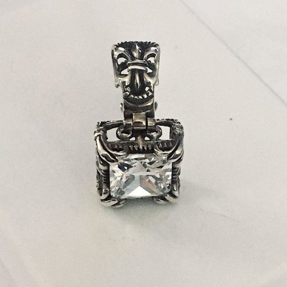 SILPADA Sterling Silver CZ Uptown Pendant S0979 - Picture 7 of 12